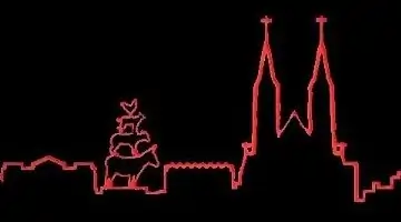 Bremer-Stadmusikanten und Dom Als Stadt-Silhouette - Dom und Bremer-Stadmusikanten